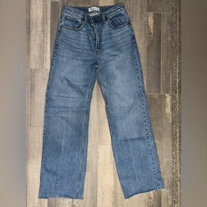 Abercrombie & Fitch Women's Straight Leg Blue Jeans